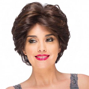 Short African American Fluffy Wavy Wig Hair Replacement Wig Free State