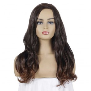 Buy Long Black Brown Wavy Synthetic Wigs Heat Resistant Western Cape