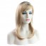 Fashion ladies slant bangs long hair and chemical fiber headgear 3