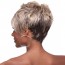 Black Womens Short Curly Wavy Gold Wigs Lady 2