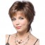 Womens Wig fashion white short micro curly hair 2