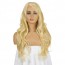 Buy Blond Wigs with Bangs for Women Gold Long Straight Wigs Algeria