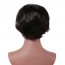 Buy Short Shaggy Layered Cut Synthetic Wig with Black for Women Morocco 4