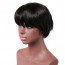 Buy Short Shaggy Layered Cut Synthetic Wig with Black for Women Morocco 2