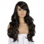 Buy Black Brown Side Part Long Wavy Daily Use Hair Wigs for Girls Cape Town 3