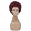 Buy Burgundy Color Short Curly Bob Wig Density Afro Kinky Fluffy Wig Welkom 