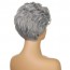 Buy Short Curly Silver Gray Pixie Fluffy Wig for Old Grandma Cosplay Soweto 7