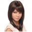 Buy Charming Long Curly Brown with Bangs Wigs for Girls Daily Wear 2
