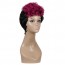 Shop Short Black and Red Wig Short Curly  Wigs Natural Short Hair Wig ZA 3