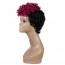 Shop Short Black and Red Wig Short Curly  Wigs Natural Short Hair Wig ZA 5
