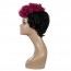 Shop Short Black and Red Wig Short Curly  Wigs Natural Short Hair Wig ZA 4