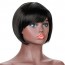 Short Black Straight Pixie Bob Wigs With Bangs for Black Women Eastern Cape 5