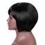 Short Black Straight Pixie Bob Wigs With Bangs for Black Women Eastern Cape 4