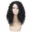 Black Long Big Bouffant Curly Wigs Synthetic Heat Resistant Hair For Sale 2