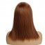 Long Natural Brown Straight Synthetic Layered Wigs with Bangs For Sale 6