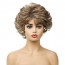 Short Curly Layered Natural Fluffy Wig with Bangs Heat Resistant 2