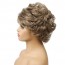 Short Curly Layered Natural Fluffy Wig with Bangs Heat Resistant 6