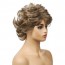 Short Curly Layered Natural Fluffy Wig with Bangs Heat Resistant 5