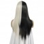 Half Black Half White Wigs Long Straight Anime Cosplay Wigs in Gauteng 6
