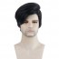 Men's Style Wavy Bouncy Side Swept Fringe Bang Hairstyle Wig