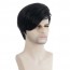 Men's Style Wavy Bouncy Side Swept Fringe Bang Hairstyle Wig 4