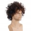 Short Brown Curly Layered Wig Fluffy Wig for Male Guy 4