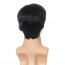 Men Short Brown Natural Wig Handsome Male Synthetic Wigs 6