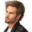Men Wigs Brown Mix Short Layered Natural Looking Fluffy 2