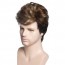 Brown Mixed Black Layered Short Fluffy Curly Natural Looking Wig 3