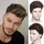 Mens Short Straight Brown Synthetic Wig Replacement Daily Use 2