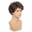 Mens Wigs Brown Short Wavy Shaggy Cosplay Halloween Costume 5